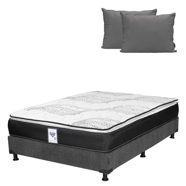 Colchón Matrimonial Premier + Box + Almohada 2Pack