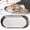 Silver, variant on Horplkj Metal Tray, Silver Serving Tray, Oval Serving Tray, Shiny Metal Tray For Home Kitchen Silver 26*11cm
