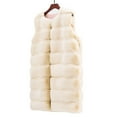 thumbnail image 5 of BLTIBY Women's Faux Fur Jacket Sherpa Fleece Sleeveless Cardigan Casual Jackets Open Front Warm Fluffy Coat Comfortable Outwear Beige L, 5 of 6