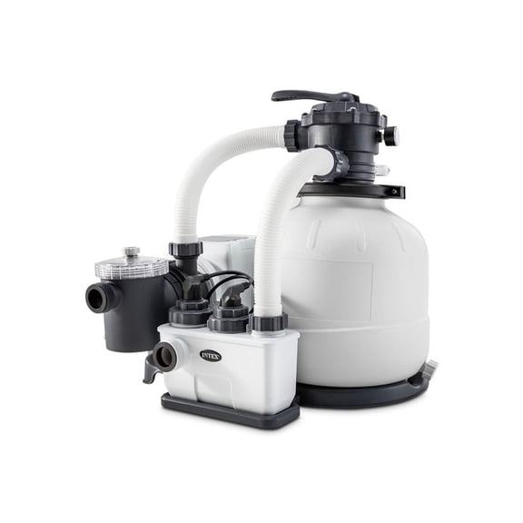 Intex 26675EG 1600 GPH Krystal Clear Pool Saltwater System and Sand Filter Pump
