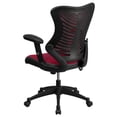 thumbnail image 6 of Scranton & Co High Back Mesh Office Chair in Burgundy, 6 of 6