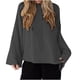 thumbnail image 3 of Camisas de encaje,Blusa informal de poliéster para mujer, de manga larga a rayas y cuello redondo, holgada, para uso diario, sopatenor, 3 of 8