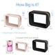 thumbnail image 4 of Neceser PACKISM aprobado por la TSA, paquete de 2, transparente, negro/rosa, 4 of 9