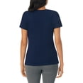 thumbnail image 3 of Top de pijama Nautica para mujer, cuello en V, manga corta, algodón, 3 of 6