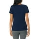 thumbnail image 3 of Top de pijama Nautica para mujer, cuello en V, manga corta, algodón, 3 of 6