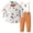 Orange, variant on Linfrsh Halloween Clothes Baby Boys Pants Sets Infant Long Sleeve Print Shirt Pants Bow Tie Suspenders Outfits, 12-18 Months