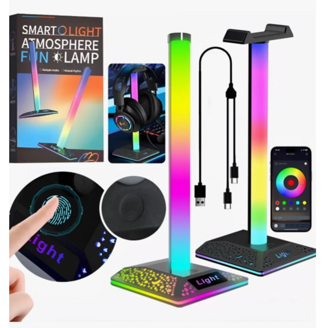 Barra Luz Tiras Luces Led Cuarto Rgbic Neon Bluetooth 2pcs
