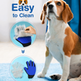 Pet Grooming Glove for Cat Dog, Gentle Deshedding Brush Glove with Self