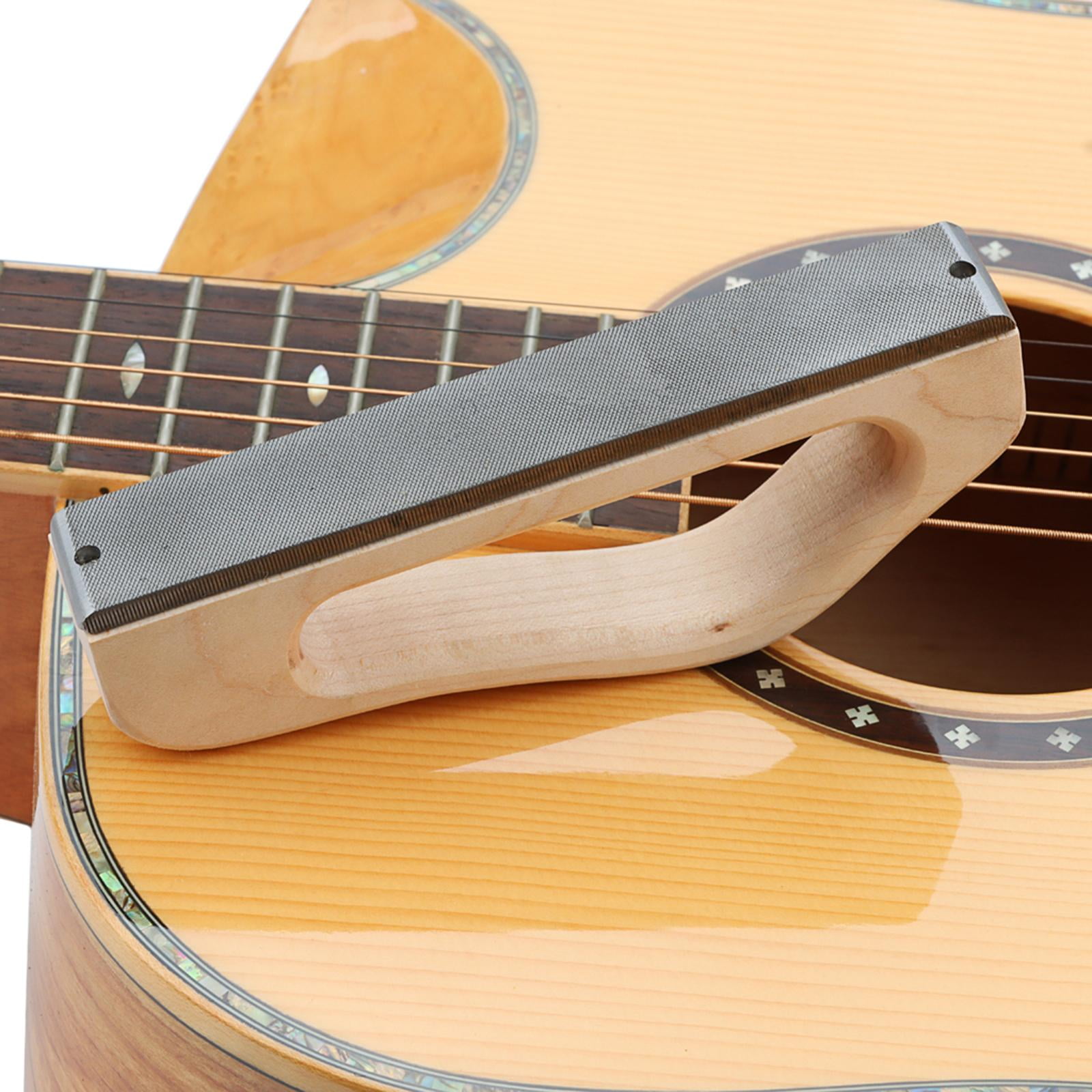 LeeQinersw Fret Leveling File, Luthier Fixing Tool Sanding, Fret Beam Polishing Kits for Mandolin, Guitar, Bass, Players, Neck, Luthiers