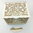 thumbnail image 4 of DIY Wooden Hollowed Wedding Cards Storage Box Gift Container Party Supplies, 4 of 4