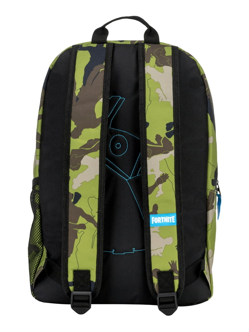 Fortnite Unisex Amplify Green Camouflage Backpack with Side 