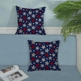 thumbnail image 3 of 4th of July Pillow Covers 18x18 Set of 2 Navy Blue Red White Stars Patriotic Decor Throw Pillows Independence Day Summer Outdoor Decoration Farmhouse Pillowcase Cushion Cover for Couch Sofa, 3 of 6
