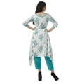thumbnail image 4 of Moomaya Indian Tunic Top Pant Set 3/4 Sleeves Printed Women Designer Kurta Kurti, 4 of 6