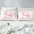 thumbnail image 4 of Initial Letter S Duvet Cover,Dreamy Bow Love Hearts Kawaii Pink Quilt Cover(No Filler),Princess Style Pink Bowknot Girly Romantic Bedding Set with 2 Pillowcases,Women Room Decor,King Size, 4 of 6