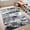 Black and White, variant on KOPOEELK 5x7 Washable Rug, Yellow Green Painted Abstract Area Rugs for Bedroom and Living Room, Stain Resistant Non Slip Low Pile Carpet for Indoor Home Decor