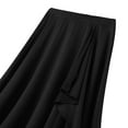 thumbnail image 6 of DPOIS Women's Asymmetric High Waist Flowy Flare Maxi Skirts Belly Dance Costumes Black L, 6 of 7