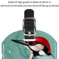 thumbnail image 4 of Square 2Pack PU Leather Woodpecker Cruise Luggage Tag with Privacy Cover and Name ID Tag for Travel Handbags Backpacks Luggage Tags, 4 of 6