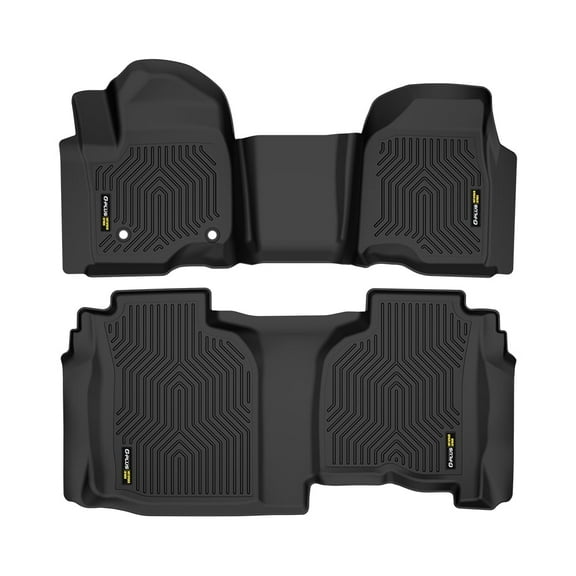 All Weather Floor Mats Cargo Liners TPE Black Fit For 2019-2024 Chevy Silverado/Sierra 1500 Double Cab