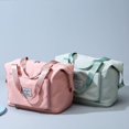 thumbnail image 3 of Bolsa de viaje para mujer, bolsa de hombro deportiva separada para ropa seca y húmeda, bolsa de almacenamiento plegable, bolsa de gimnasio, bolsa de equipaje impermeable para hombres, 3 of 5