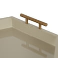 thumbnail image 5 of Kate and Laurel Lipton Modern Hexagon Tray, 18 x 18, Sand, Midcentury Decorative Serving Tray for Storage and Display, 5 of 9
