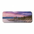 thumbnail image 1 of Lake Computer Mouse Pad, Secret Paradise Forest by the Lake with Surreal Miraculous Clouds in the Sky Art Print, Rectangle Non-Slip Rubber Mousepad Large, 31" x 12", Pink Grey, by Ambesonne, 1 of 2