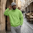 thumbnail image 6 of Men's Zip Up Sweatshirt Mock Neck Fleece Lined Jacket Soft Full Zipper Fall Winter Casual Jacket, 6 of 6
