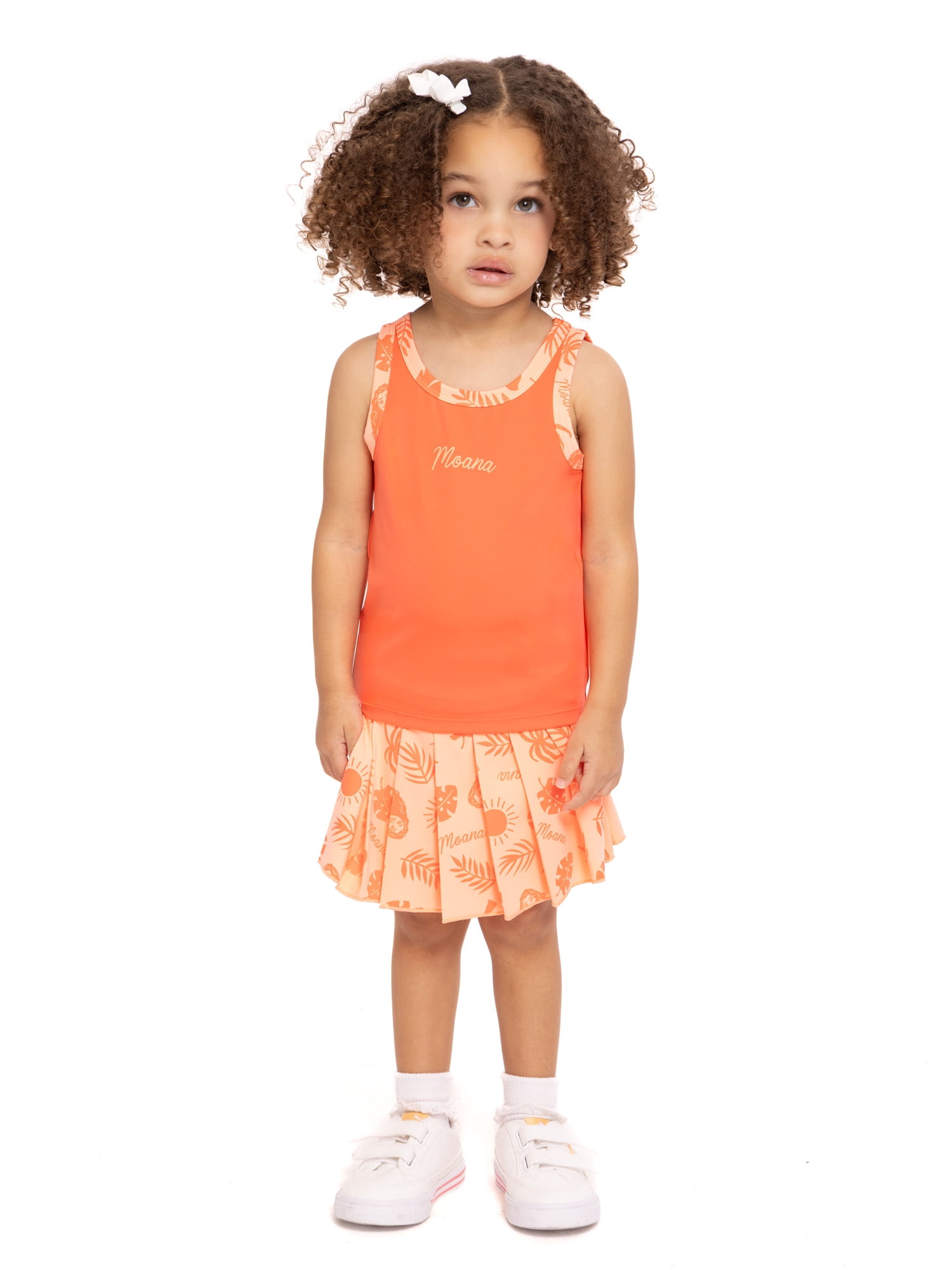 Moana Toddler Girls Active Tank Top and Pleated Skort Set, 2-Piece, Sizes 12M-3T