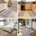 thumbnail image 4 of Pink and White Leopard Print Pattern Bath Mat Set Of 2,Non-Slip Rug for Bathroom,Kitchen,Bedroom,Entrance, 30x17 and 23.5x15.7 Inches, 4 of 5