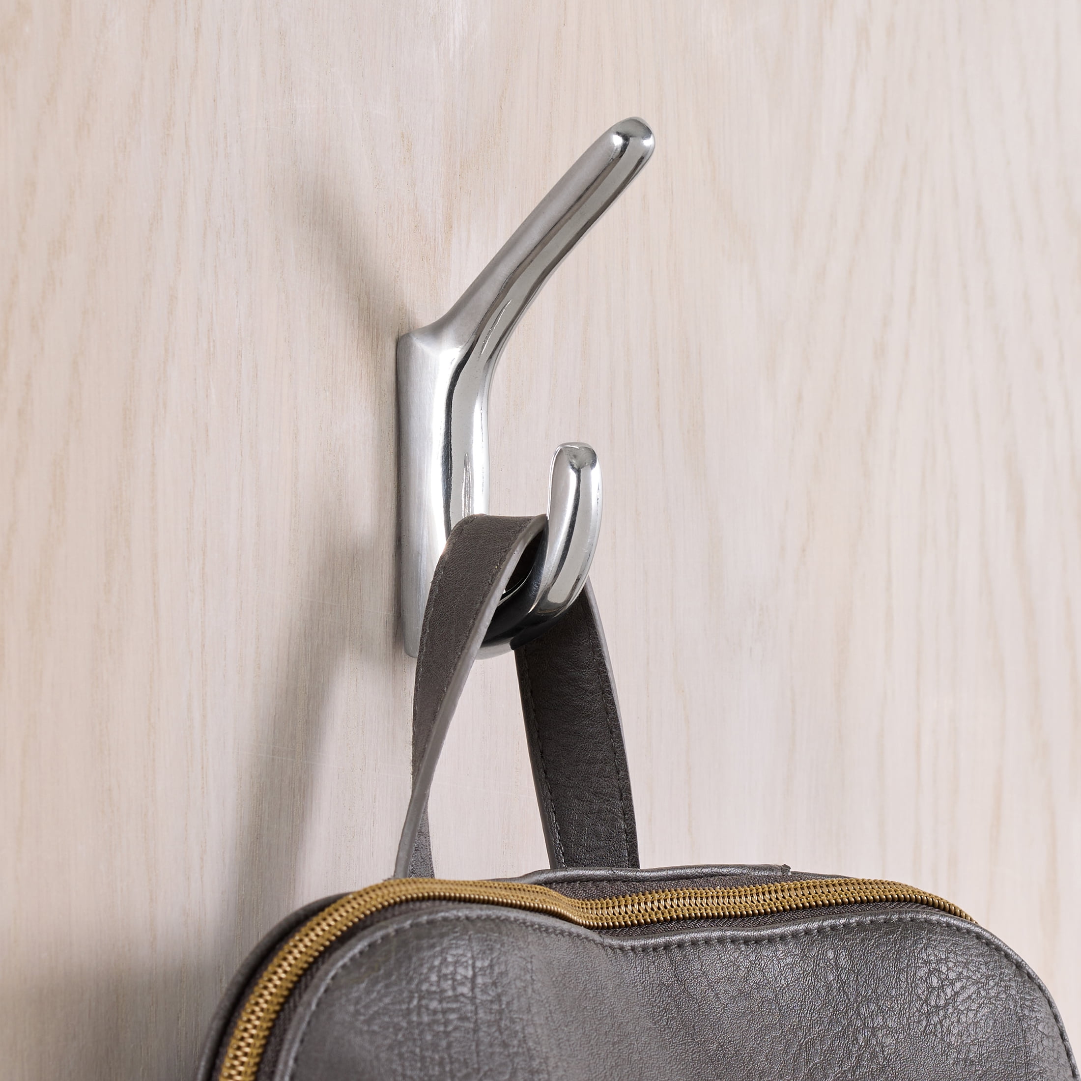 Better Homes & Gardens Sleek Simplicity Single Wall Hook, Chrome Finish