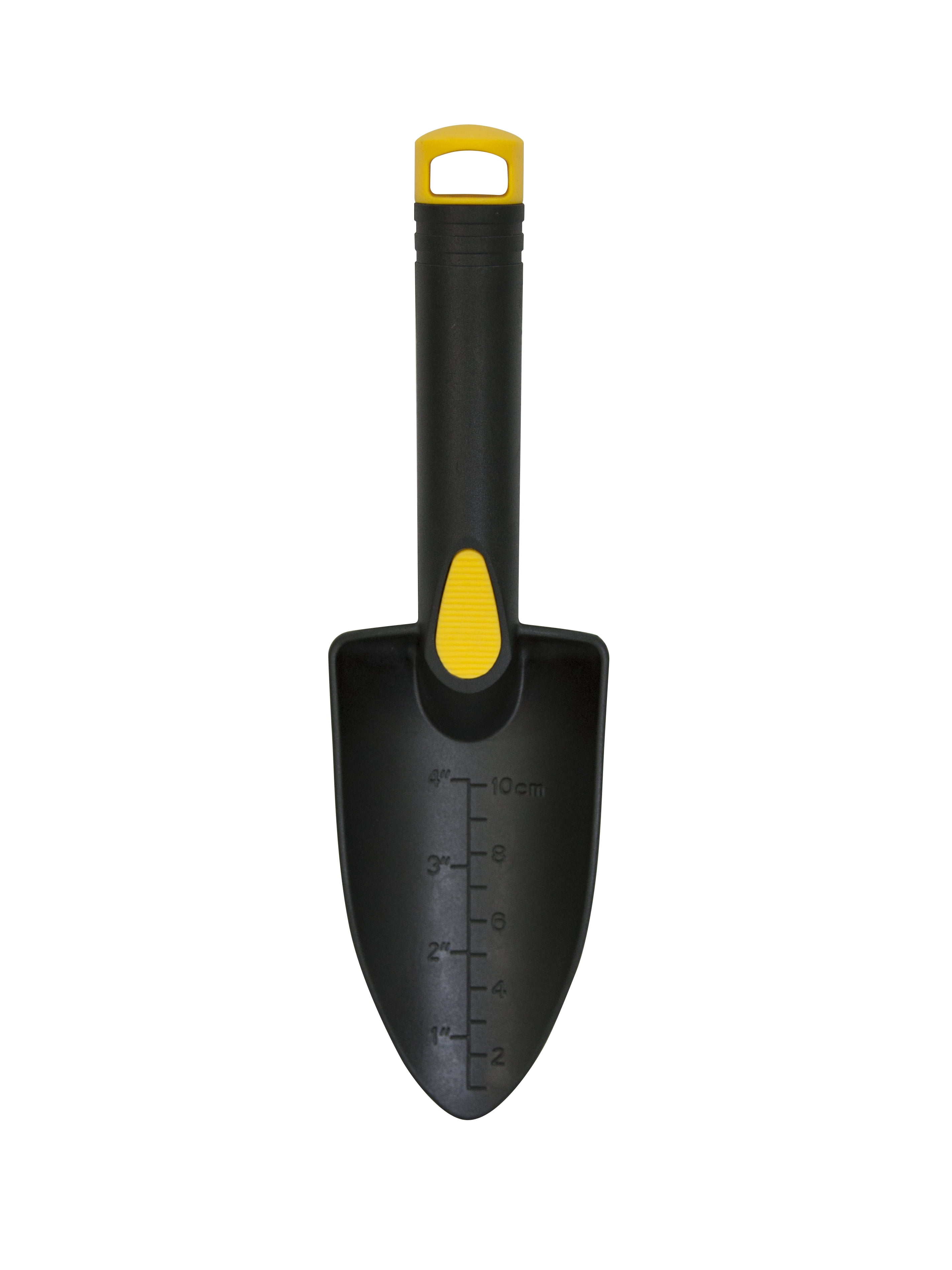 Expert Gardener Lightweight Plastic Gardening Trowel, Black and Yellow