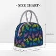 thumbnail image 2 of Easygdp Abstract Bright Pineapple Fruit Retro Bolsa de Almuerzo Insulada Grande, Forro de Aluminio, Diseño Espacioso, a Prueba de Fugas, Ideal para Trabajo, Picnics, Viajes y Actividades al Aire Libre, 2 of 6