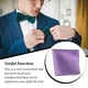 thumbnail image 4 of Qarigey Pañuelo de poliéster para hombre, toalla de mano pequeña, accesorios de traje de negocios, pañuelo de bolsillo transpirable para Accesorios de disfraces Púrpura Sólido, 4 of 6