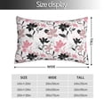 thumbnail image 2 of Kdxio Cotton Pillow Cases 16"x24" Pillowcases,Soft and Breathable Bedroom Pillow Cases-Lilies Flowers, 2 of 8