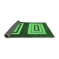 thumbnail image 2 of Ahgly Company Indoor Round Abstract Emerald Green Modern Area Rugs, 4' Round, 2 of 4