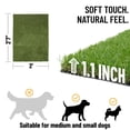 thumbnail image 3 of Ottomanson Pet Training Grass Pad 2x3 Dog Fake Grass Floor Mat, 2' x 2'7", Green, 3 of 8