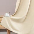 thumbnail image 6 of CURTAINKING Linen Textured Curtains 84 inches Beige Bedroom Living Room Window Curtain Set Light Filtering Drapes Grommet Top 2 Panels, 6 of 8