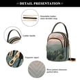 thumbnail image 4 of FORMRS Crossbody Bag for Women Quilted Travel Shoulder Cell Phone Purse with Chain Strap Handbag, Mountains at Dawn, 4 of 7