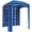 Bande Bleue, variante sur Outsunny Parasol de Plage Cabana avec Sac, Fenêtres, Rayure Bleue