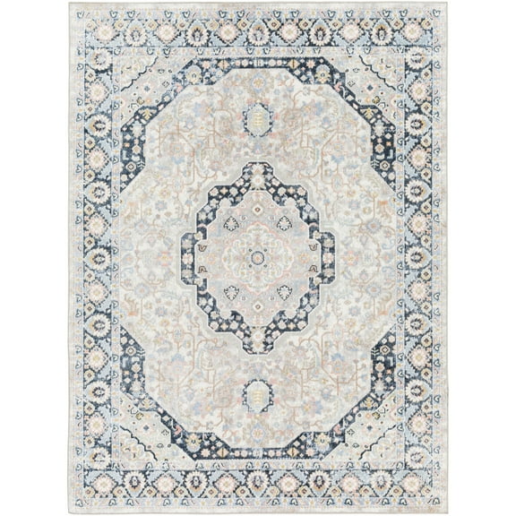 Artistic Weavers  Blue 5'3" x 7'  Rectangle Area Rug