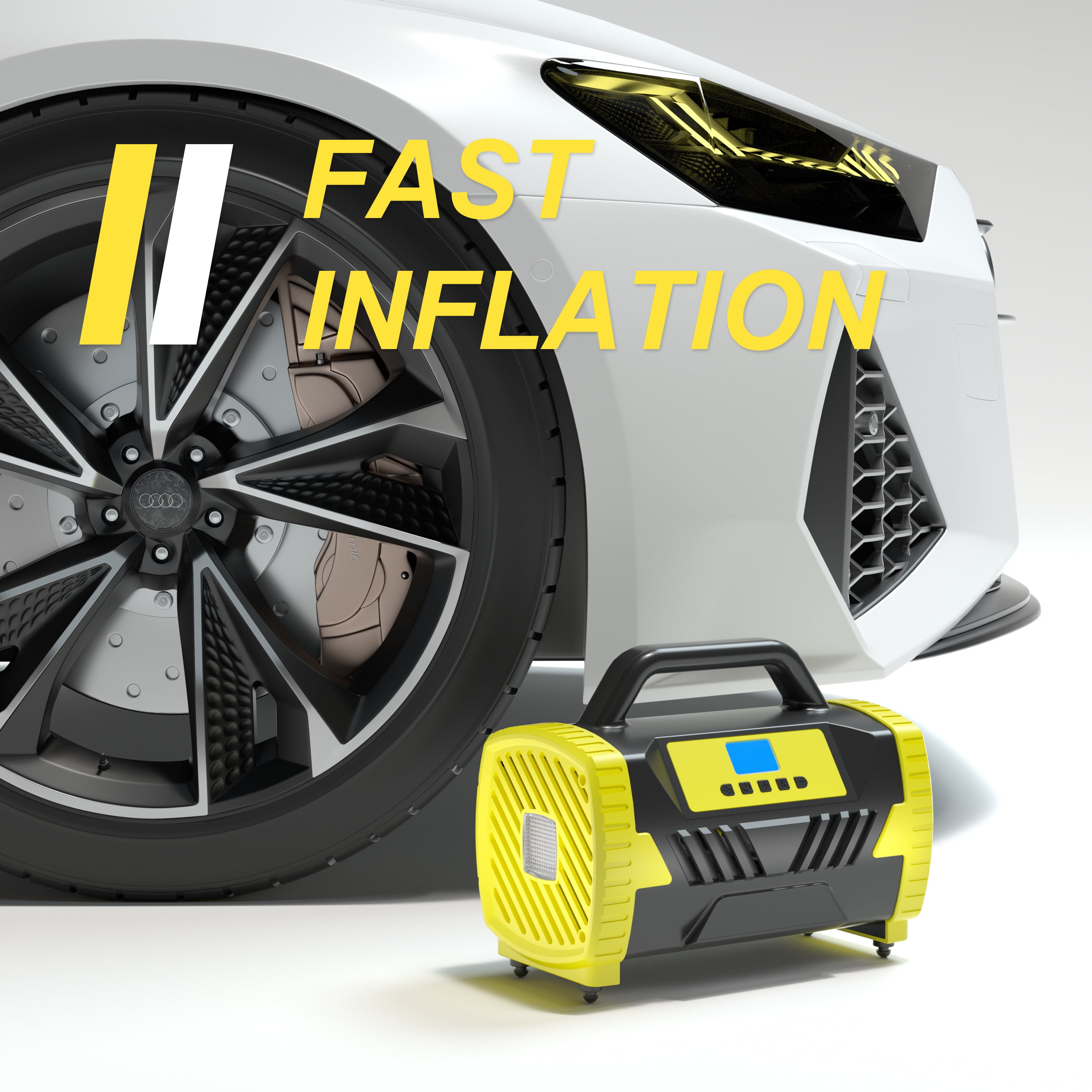 Yyton Air Pump for Car Tires, 150Psi Portable Tire Inflator 110V