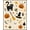 Orange, Pattern 1, variant on ODIKA 2'x3' Washable Samll Area Rug Non-Slip, Low Pile Beige Halloween Cats and Ghosts Playful Spooky Motifs with Pumpkins Bats for Entryway, Kitchen, Laundry Room