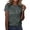 A-Dark Green1, variant on Women's Smile Heart Print T Shirt Short Sleeve Crewneck Graphic Tee Lightweight Casual Positive Tees