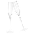 thumbnail image 2 of 2 Pcs Exquisite Glass Crystal Goblets Champagne Cups Red Wine Glasses (Transparent), 2 of 8