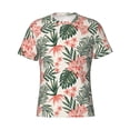thumbnail image 3 of Naloa Lilies Flowers Men's T-Shirt Sport T-shirt Men's Basic Tee Casual Men's Shirt, Round Neck, Short Sleeves - X-Large, 3 of 5