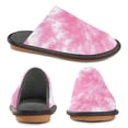 thumbnail image 4 of IAUYY Memory Foam House Slippers Suitable for Both Men and Women. Comfortable, Anti-Slip Plush Flat-Bottomed Slippers The Best Holiday Gift Light Pink Tie Dye Pattern, 4 of 9