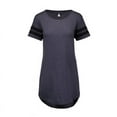 thumbnail image 3 of MV Sport B00952224 Womens Varsity T-Shirt Dress, Heather Purple Dusk - Medium, 3 of 3