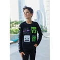 Minecraft Creeper Mobs Big Boys 2 Pack Long Sleeve TShirts Little Kid