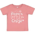 thumbnail image 3 of Inktastic Papa's Little Girl with Hearts Flower and Butterfly Girls Baby T-Shirt, 3 of 5