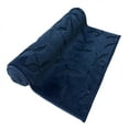 thumbnail image 5 of Custom Size Anti-Slip Washable Soft Pile Leaves Navy Carpet Runner Rugs ( 35' x 26"), 5 of 5
