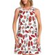 thumbnail image 1 of Disketp Red Food para Vestido sin Mangas para Mujeres, Vestidos de Verano para Mujeres, Casual y Holgado para la Playa, 1 of 7